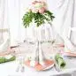 Preview: 20 napkins Just Married in a wreath as a wedding table decoration 33cm
