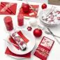Preview: 20 napkins of icy red berries in winter as a table decoration 33cm