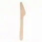 Preview: 25 Messer, Holz "pure" 16,5 cm, Einweggeschirr, Einwegbesteck, nachhaltig und kompostierbar