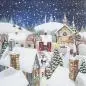 Preview: 20 lunch napkins Christmas in the village winter landscape 33cm