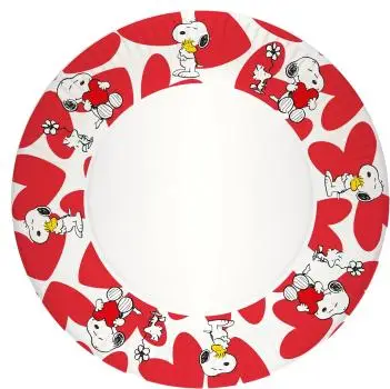 Peanuts Pappteller Snoopy Herzen 10er Set Ø 23cm kaufen | top-tischdeko.de