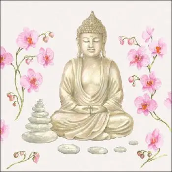 20 Servietten Zen Buddha 33cm