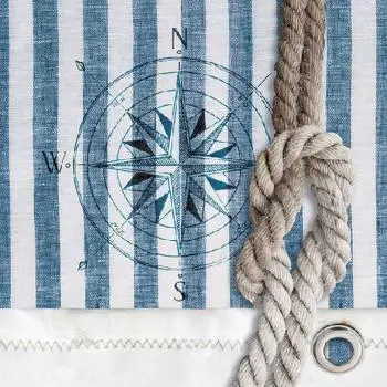 20 Servietten Kompass + Knoten maritim 33cm