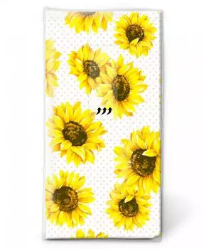 10 Taschentücher Sonnenblume