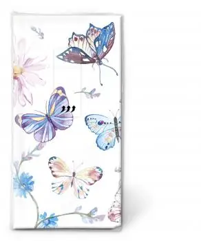 10 Handkerchiefs Butterflies TT