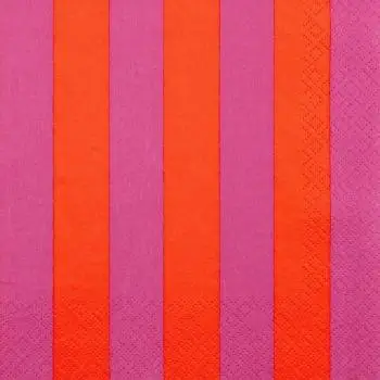 20 Servietten bunte Streifen – 33 cm | Farbige Deko-Servietten für Party & Geburtstag