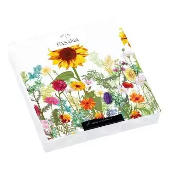 20 napkins sunflower in autumnal flower meadow 33cm