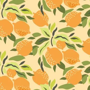 20 Servietten Zitronen & Citrus Blätter – Fruchtige Sommer Tischdeko 33x33 cm