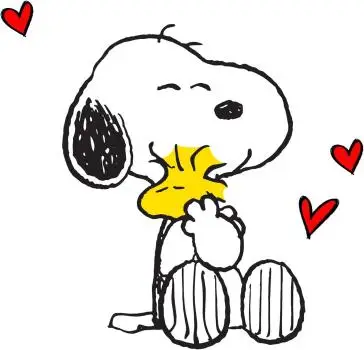 20 Snoopy Servietten Liebe & Herzen 33cm | Peanuts Freundschaft