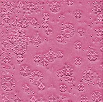 16 Servietten geprägt Momente Uni pink 33cm