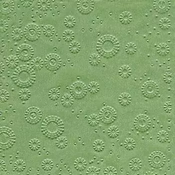 16 Servietten geprägt Momente Uni waldgrün 33cm