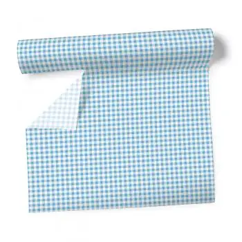 1 table runner New Vichy turquoise Size 360x40 cm