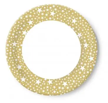 10 plates Starlets gold