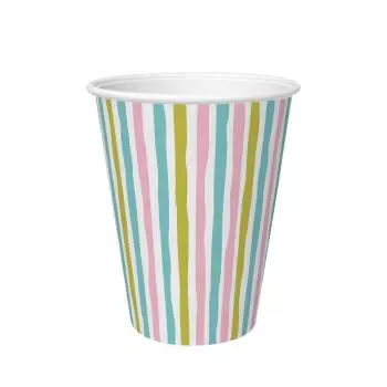 10 Cup Stripes Multi 200ml