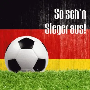 20 Servietten Fußball Sieger Deutschland Ball 33cm