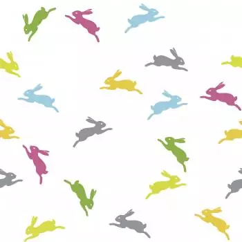 20 Lunch Napkins Colorful bunnies 33cm