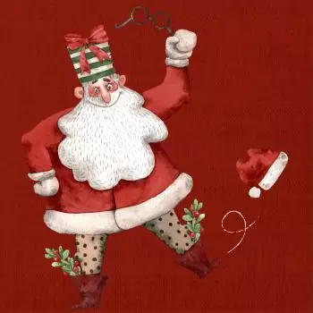 20 napkins Groofy Santa 24cm