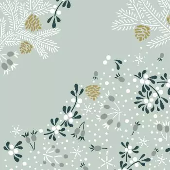 20 Servietten Schneeflocken Eisblumen Blau Weiß Gold 33cm
