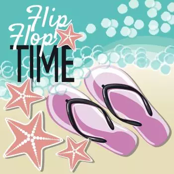 20 Servietten Sprüche Flip Flops am Meer Maritim 33cm