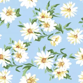 20 Lunch Napkins Daisies 33cm