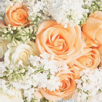 20 Servietten rosa und weiße Rosen | Hochzeit | Liebe 33cm