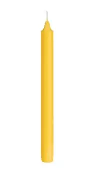 4 Stabkerze Stearin gelb 2,2x25cm