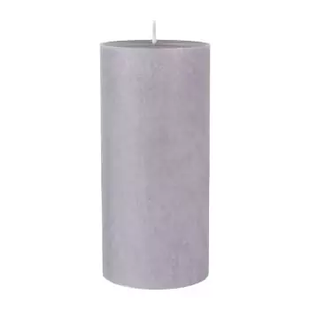 1 Candle Candle Pillar grey 150x70mm