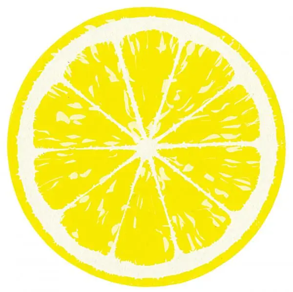 10 Untersetzer aus Karton Zitrone