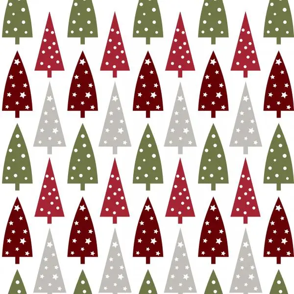 20 Cocktail Napkins Trees in a row 24 x 24 cm