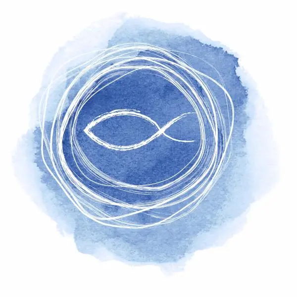 Servietten Fisch Blau Aquarell (20 Stk.) | Ideal für Taufe & Konfirmation