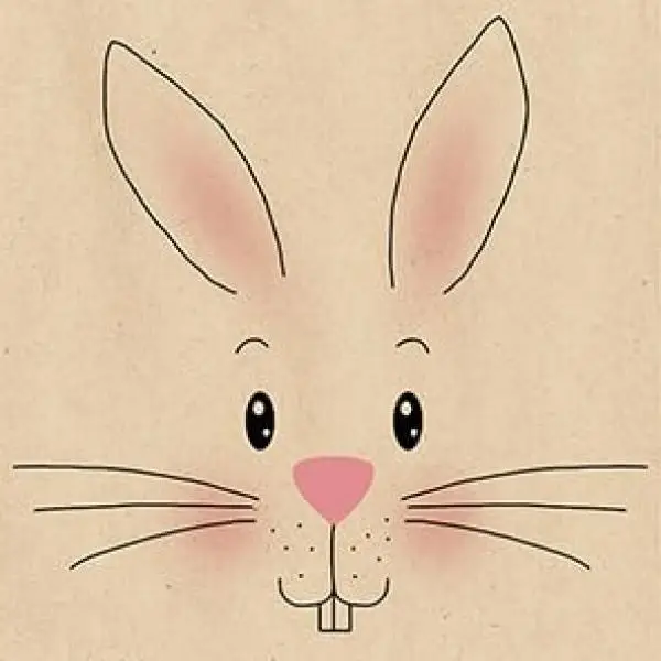 20 Öko-Papierservietten "Hasengesicht" – Ungebleichter Zellstoff, Nachhaltige Osterdeko, 33x33 cm