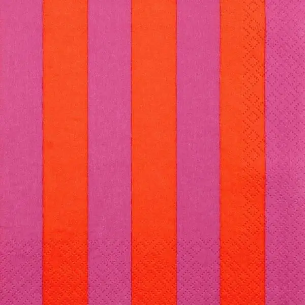20 Servietten bunte Streifen – 33 cm | Farbige Deko-Servietten für Party & Geburtstag