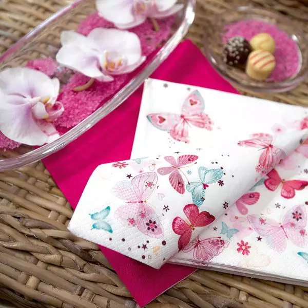 20 napkins butterfly butterfly spring summer as table decoration 33cm