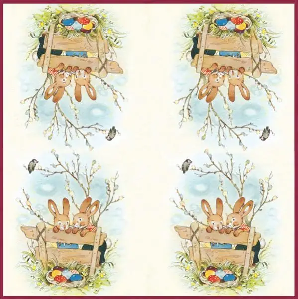20 napkins Bunny friends - friendship / Easter 33x33 cm