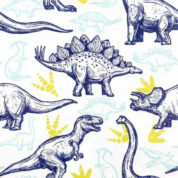 20 napkins dinosaur children boys 33cm