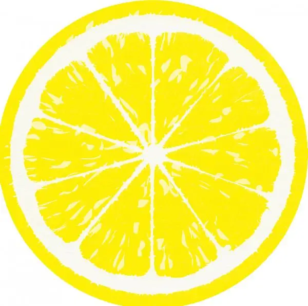12 Napkins punched Lemon Size 33x33 cm