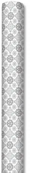 1 Tablecloth roll 118x500cm Ornamental silver