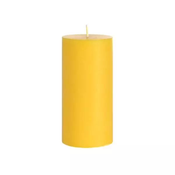 1 Candle Candle Pillar yellow 150x70mm