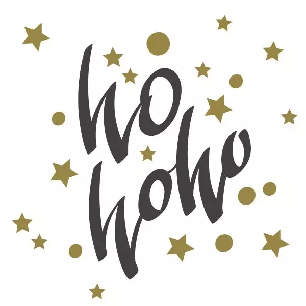 20 napkins Ho-Ho Stars 33cm