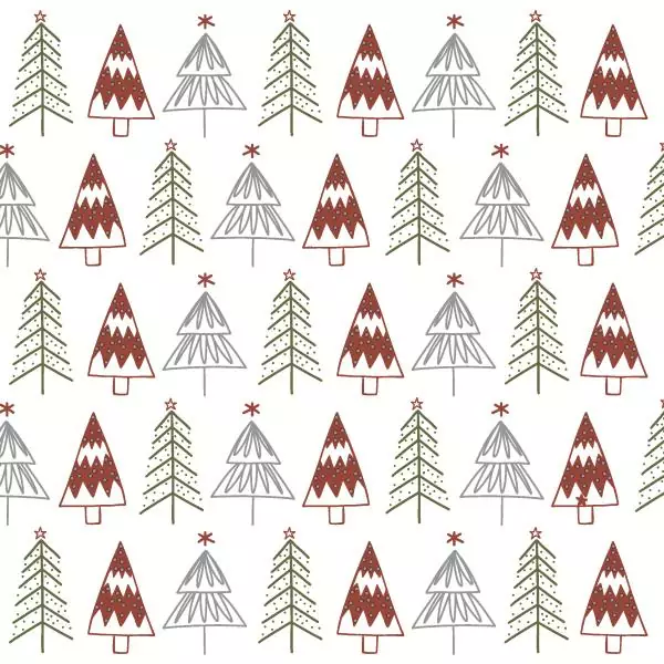 20 napkins Fun trees Red 24cm