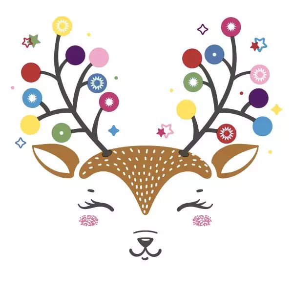 20 Napkins Colourful Deer 33x33 cm