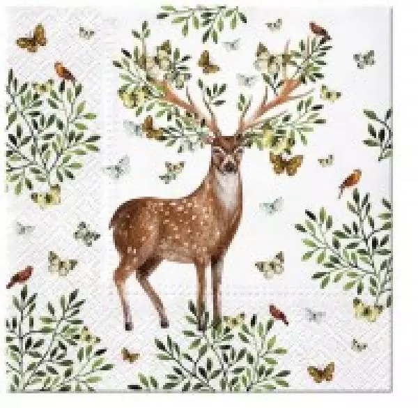 20 napkins deer / hunting / animal 33cm