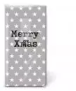 10 Taschentücher 21,5 x 22 cm Weihnachten Sterne weiß auf grau Advent Merry Christmas