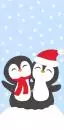 10 Taschentücher Pinguine mit Weihnachtsmütze 22x21 cm