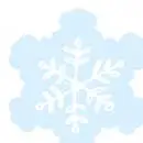 12 Servietten gestanzt Schneeflocken auf blau Kristalle 33 x 33cm