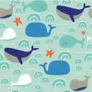 20 Lunch Napkins 33cm Whales