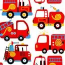 20 Kinder-Servietten Feuerwehr-Einsatz – Bunte Papierservietten für den Feuerwehr-Geburtstag 33x33 cm