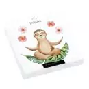 20 napkins sloth does yoga for relaxation on a child's birthday 33cm as a table decoration