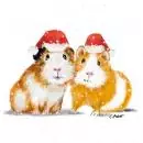 20 Napkins Christmas Hamster and Guinea Pig with Christmas Hat 33cm as Table Decoration