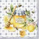 20 napkins wonderful bees with honey and lemon for eating in the beekeeping 33cm as table decoration